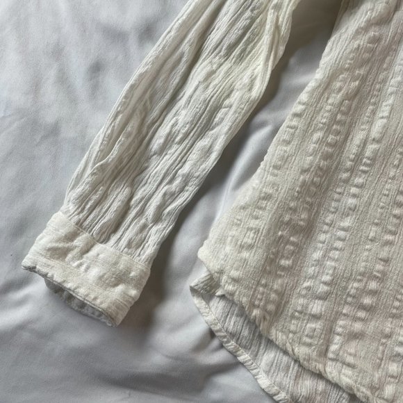 Free People Long sleeve button up shirt with lace. - Picture 7 of 9